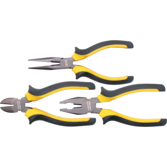 Pliers, Serrated and Smooth, Chrome Vanadium Steel, 205mm, Set