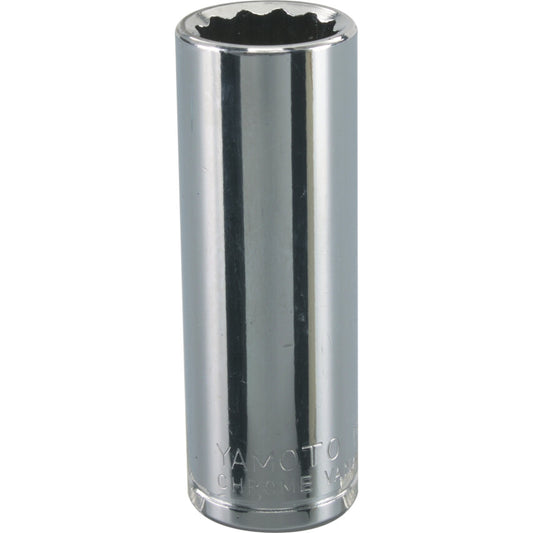3/8in. Drive, Deep Bi-Hexagon Socket, 13mm, Metric, Polished Finish
