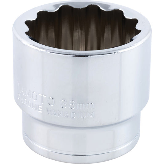 1/2in. Drive, Standard Bi-Hexagon Socket, 36mm, Metric, Polished Finish