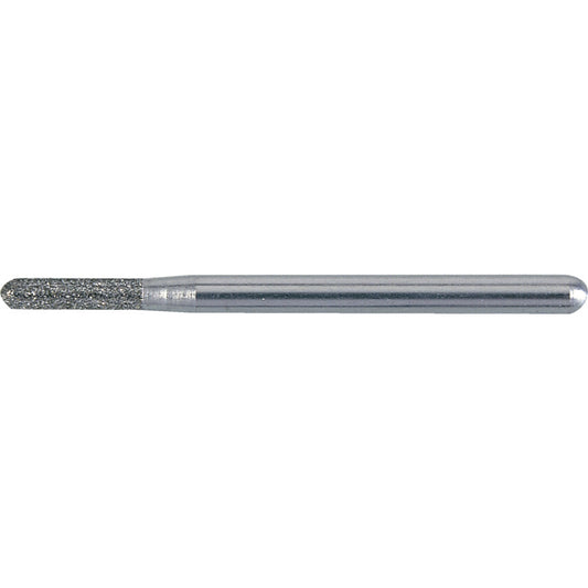 AR25, Rotary Burr, Diamond, Single Cut, 2.5mm, Cylindrical Ball End