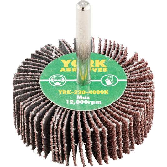 Flap Wheel, 60 x 20mm, P40, Aluminium Oxide, 6mm Shank