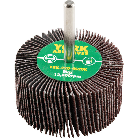 Flap Wheel, 60 x 30mm, P80, Aluminium Oxide, 6mm Shank