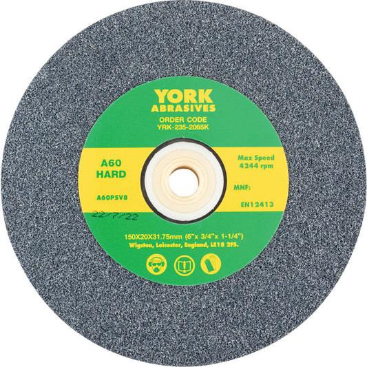 Grinding Wheel, 150 x 20 x 31.75mm, A60, Aluminium Oxide