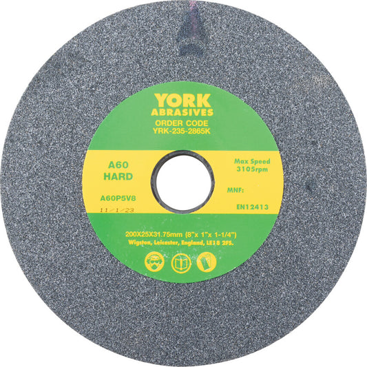 Grinding Wheel, 200 x 25 x 31.75mm, A60, Aluminium Oxide