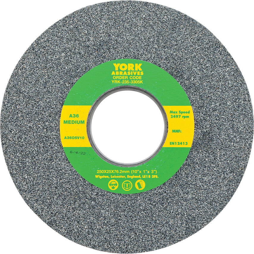 Grinding Wheel, 256 x 25 x 76.2mm, A36, Aluminium Oxide