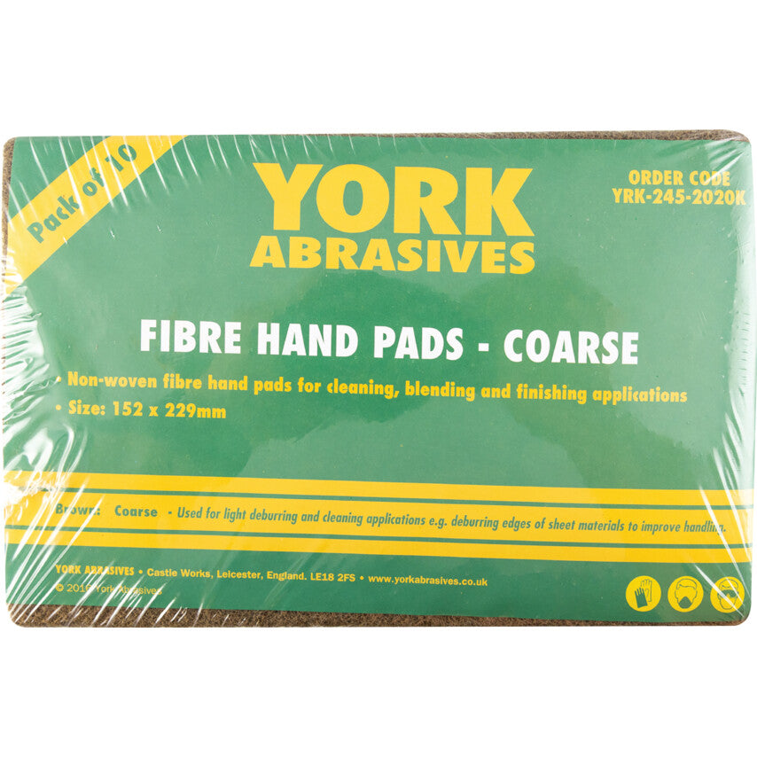 Non-Woven Hand Pad, 155 x 225mm, Aluminium Oxide, Coarse