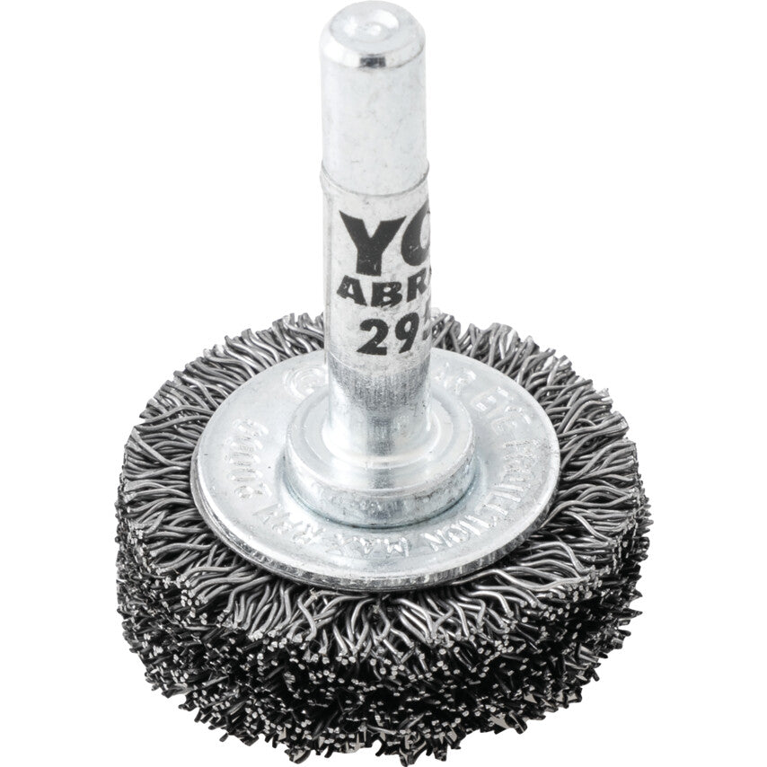 10x18mm Shaft Mounted Rotary Wire Brushes 30SWG.