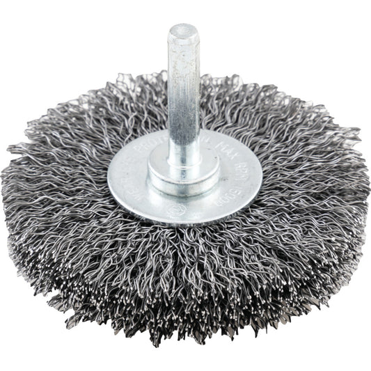 70x15mm Shaft Mounted Rotary Wire Brushes 30SWG.