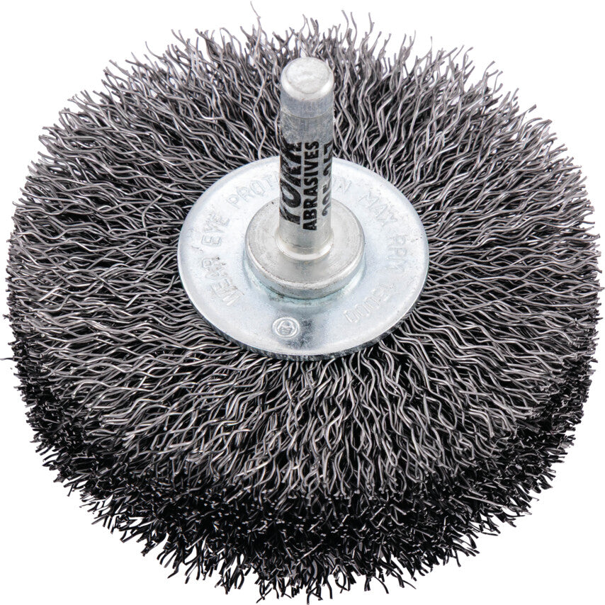 70x20mm Shaft Mounted Rotary Wire Brushes 30SWG.