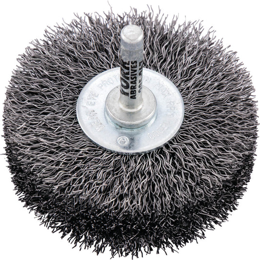 70x20mm Shaft Mounted Rotary Wire Brushes 30SWG.
