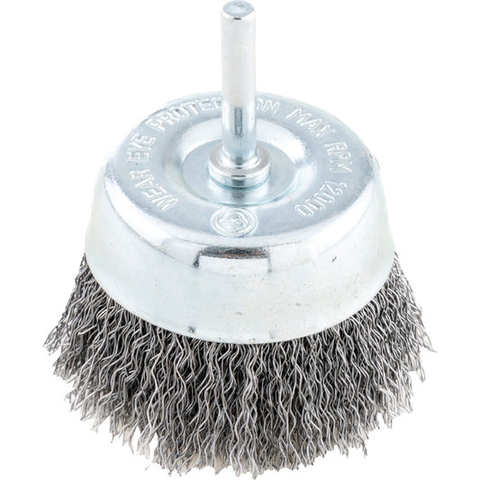 30SWG Shaft Mounted Cup Brush 60 x 15mm