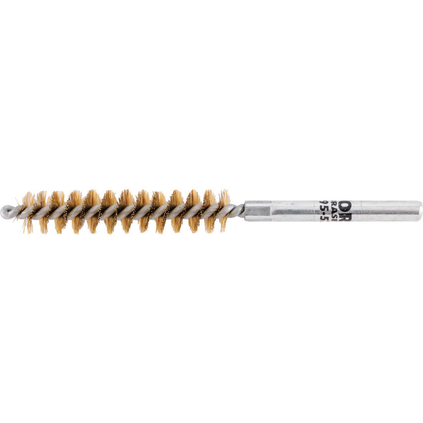 7/16in Double Spiral Power Brush c/w Universal - Brass.
