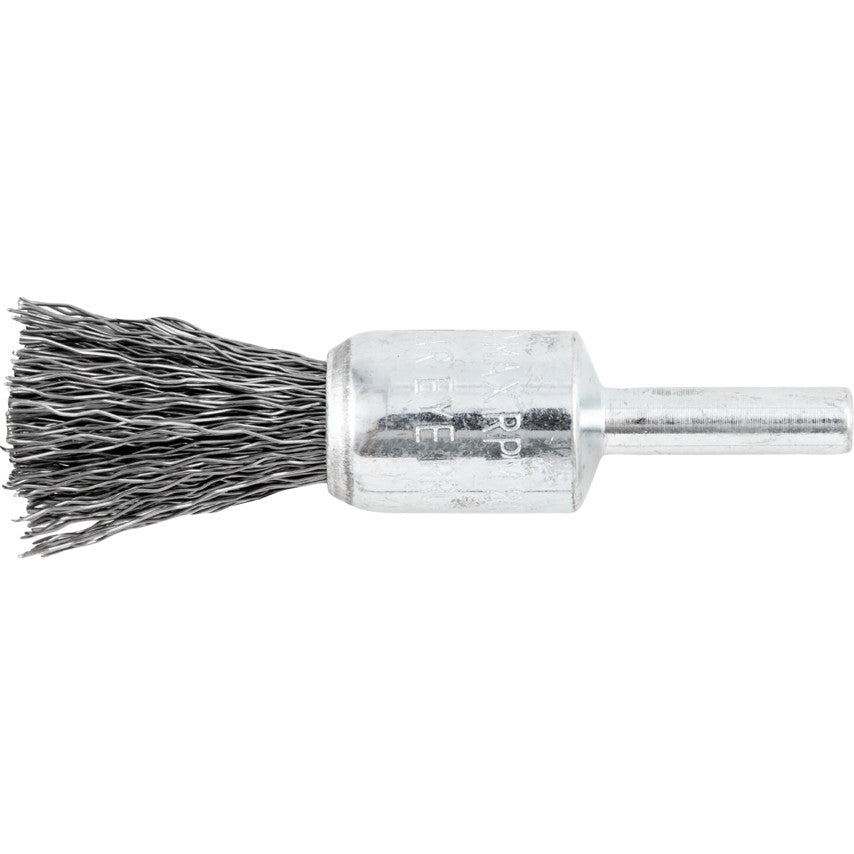 17mm Crimped Wire Flat End De-carbonising Brush - 30SWG