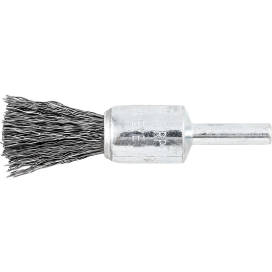 17mm Crimped Wire Flat End De-carbonising Brush - 30SWG